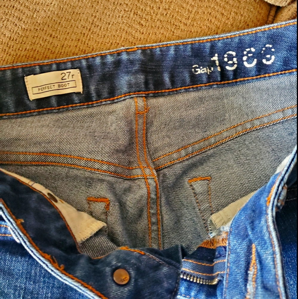 Dark blue jeans